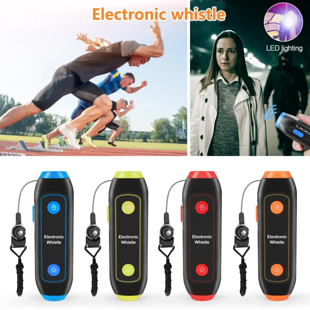 Referee Whistle Adjustable Volume Battery-operated Multipurpose Practical Camping Hiking Survival Electronic Whistle Tool