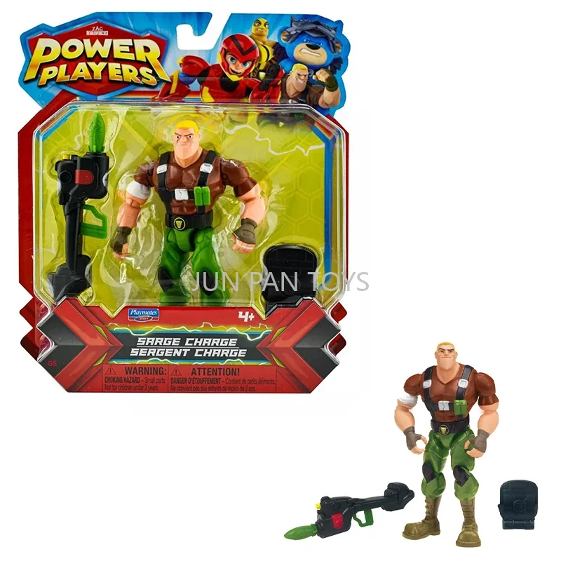 Zag Heroez Power ผู้เล่น Sarge Charge Action Figure พร้อมอุปกรณ์เสริมการ์ตูนคลาสสิกแอนิเมชั่นสะสมของเล่นเด็ก