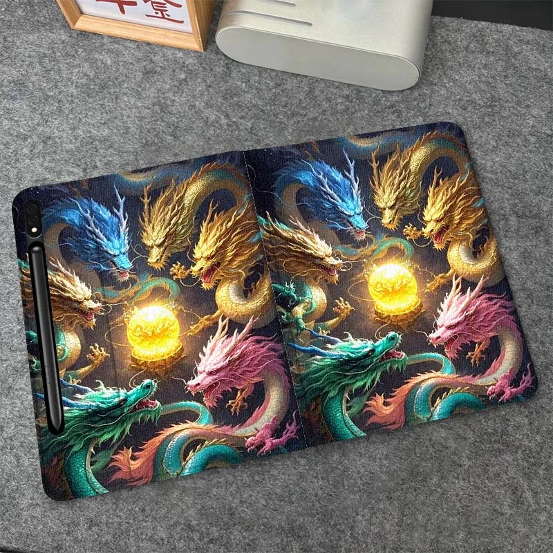 

Fashion Anime Dragon Cool For Samsung Galaxy Tab S6 S8 S9 S10 Lite FE 10.4 11 Inch 2022 2024 Tablet Case