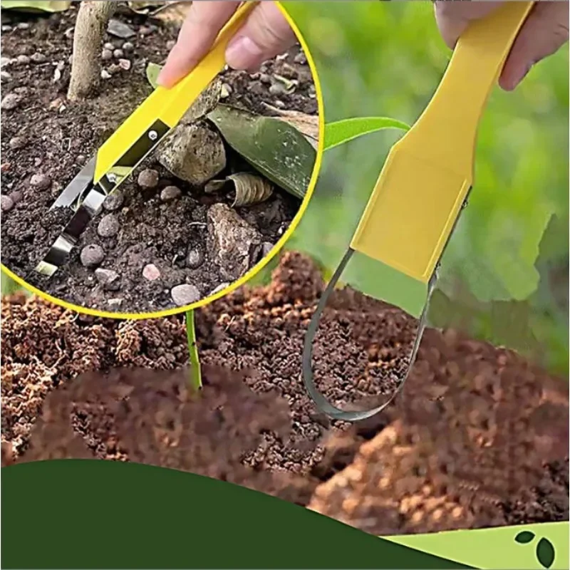 1/2pcs Hand Garden Weeder Transplanter Tool Weed Puller for Digging Seedling Transplanting Home Gardening Work