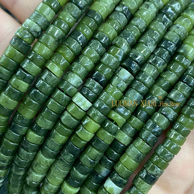 3x6mm Rondelle Natural Stone Turquoise Agate Jade Flat Round Spacer Beads for Jewelry Making DIY Bracelet Necklace Accessories view 3