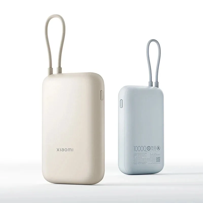 Xiaomi 10000mAh Power Bank with Built-in Type-C Cable, 22.5W Two-Way Fast Charging External Battery Pack for iPhone