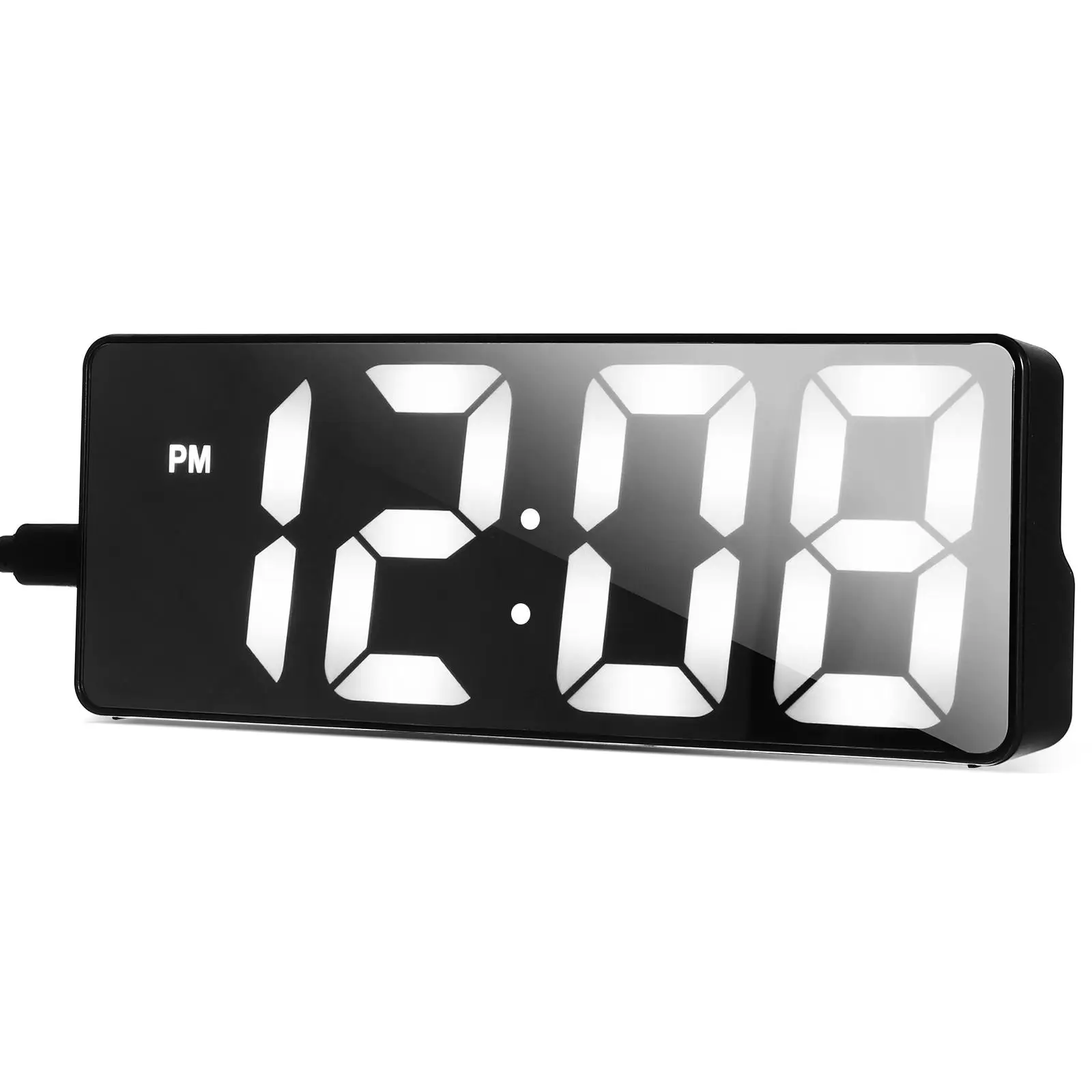 

Digital Alarm Clock LED Clear Display Large Design Adjustable Brightness Bedroom Decor Desk AccessoriesVintage