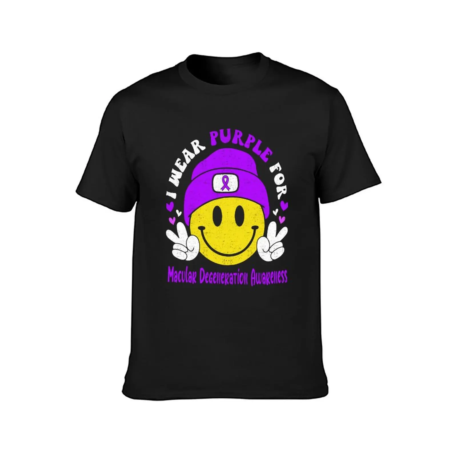 I Wear Purple For Macular Degeneration Awareness, Macular Degeneration Awareness Month T-Shirt for a boy t shirts men