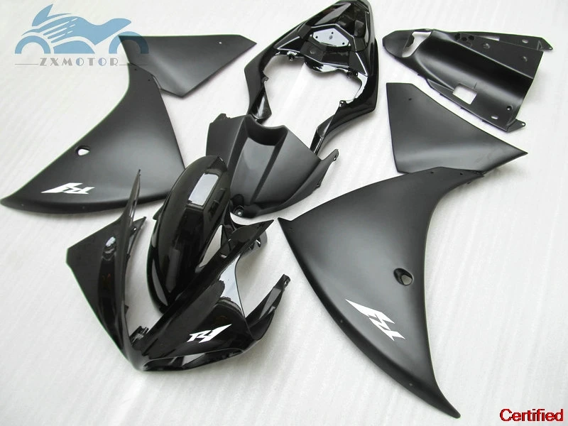 

Free Custom Injection fairing kit fit for YAMAHA 2009-2014 YZF R1 YZFR1 09-14 ABS plastic fairings kit black parts AD28
