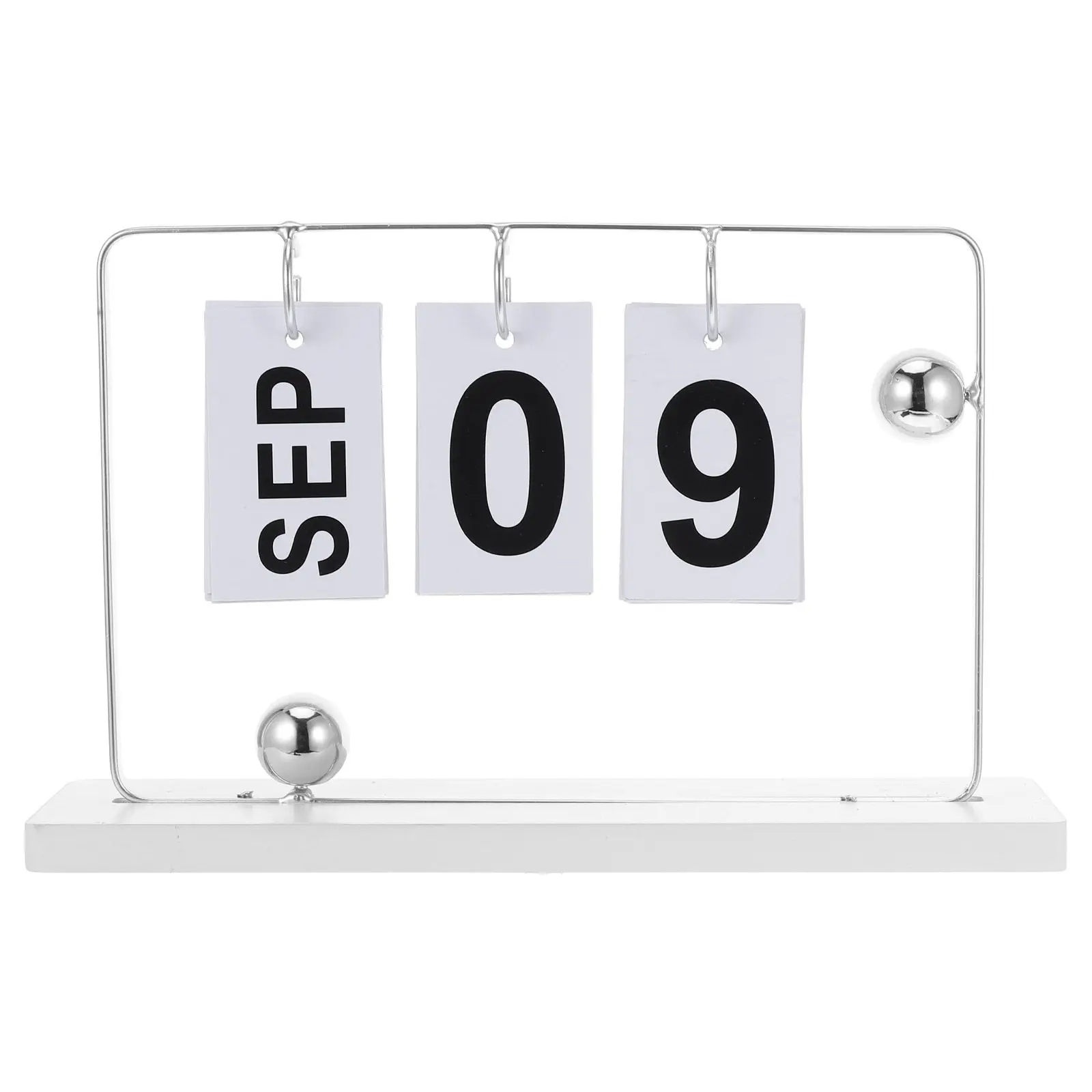 

1 Set Desk Perpetual Calendar Wooden Minimalist Design Reusable Yearly Desk Standing Calendar Home Office Kitchen Desktop Decor
