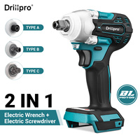 588N.m 2 In1 Brushless Cordless Electric Impact Wrench 1/2\