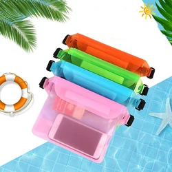 Bolsa de almacenamiento impermeable para exteriores, bolsa de hombro para natación, buceo, playa, a la deriva, funda para teléfono móvil subacuática