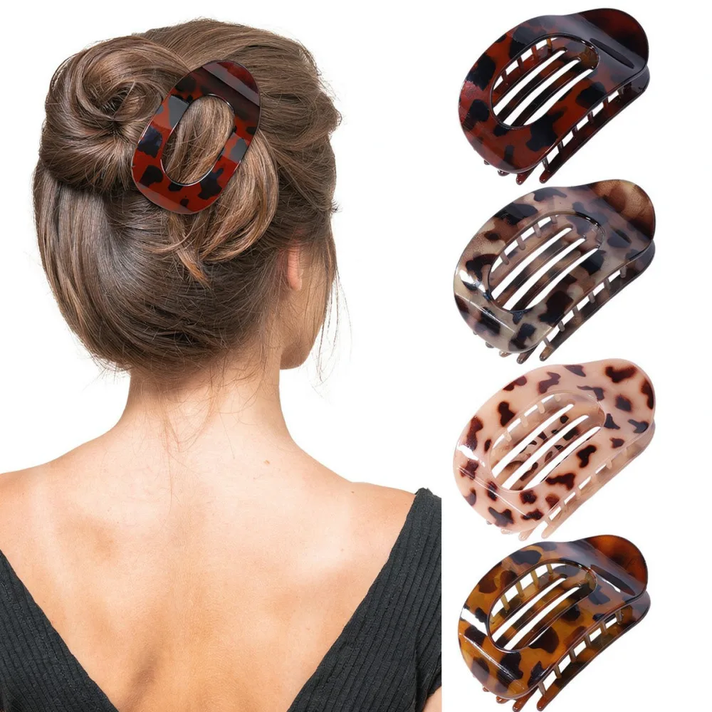 Modern Flat Hair Claw Clips Set Stylish Geometric Barrettes Comfortable Durable Hair Accessories For Women Daily Hair