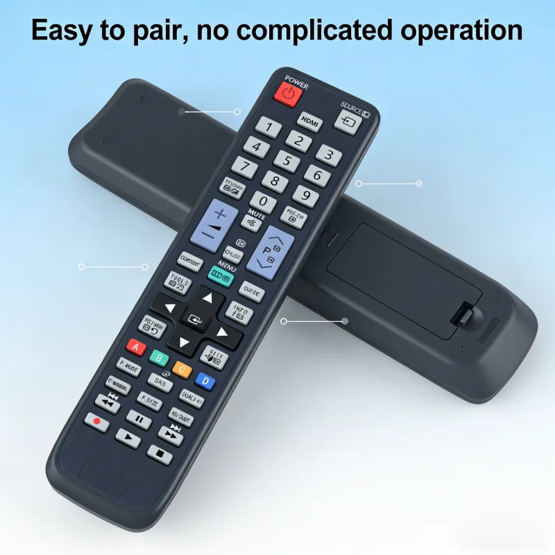 

Replacement AA59-00465A Remote Control | Works with Samsung HDTV UA46D5000PM UA40D5500RM UA22D5000NM
