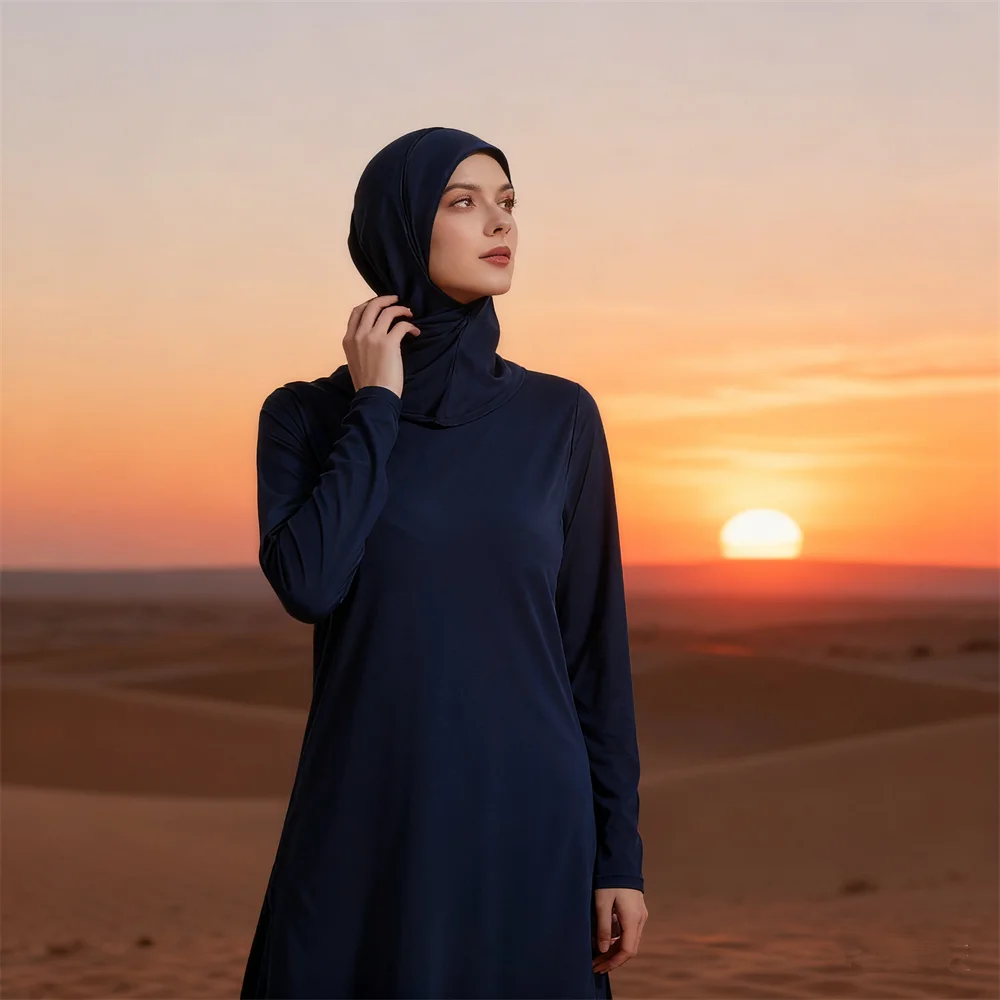 

3 шт. Burkini Femme Musulmane Maillot De Bain мусульманский женский купальник-хиджаб скромный купальник исламский купальный костюм консервативный
