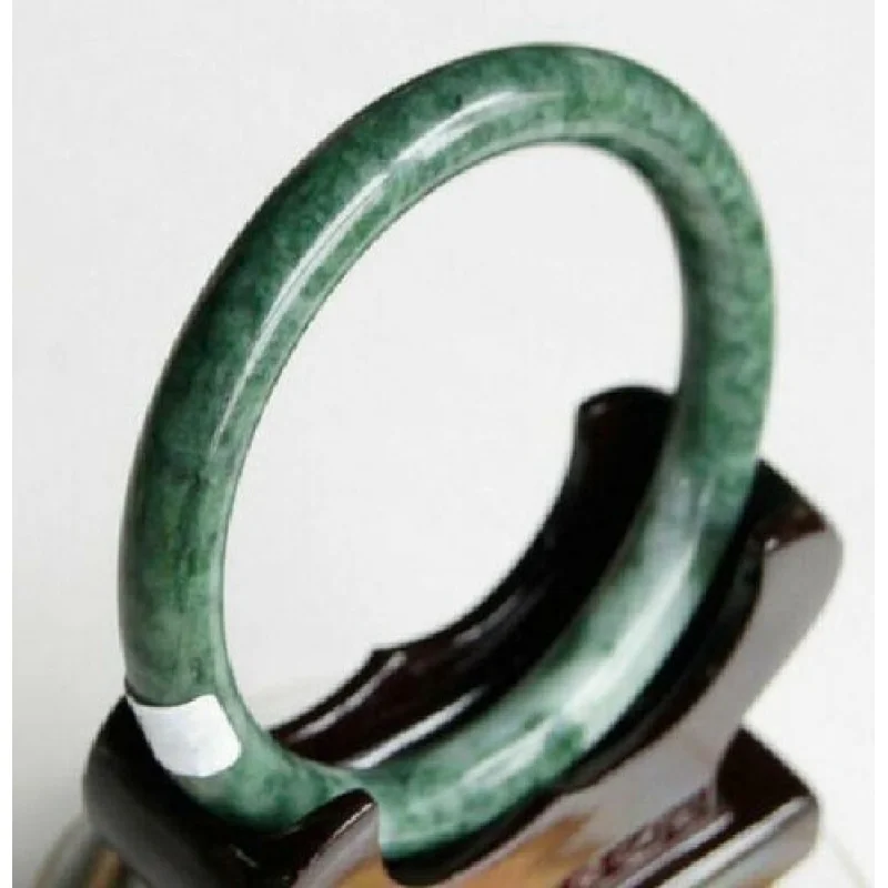 

Сертифицированный зеленый бирманский браслет из 100% натурального нефрита (жадеита), 56-64 мм