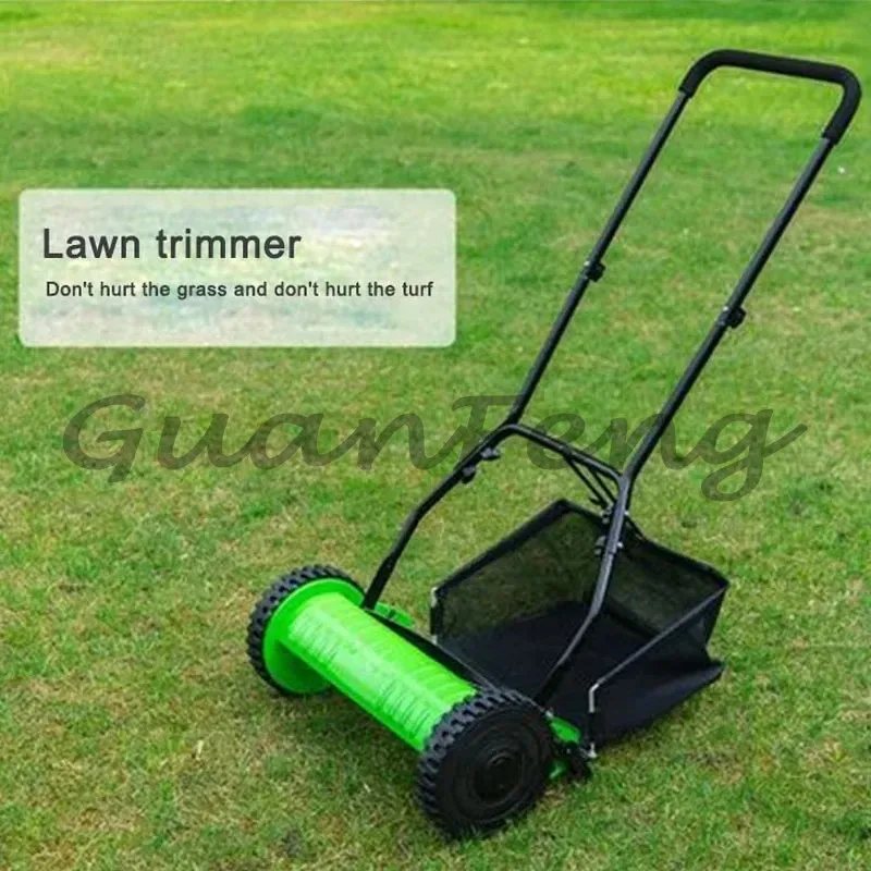 Hand-held Lawn Mower, 12-inch Hand-operated Lawn Mower, Light Garden Tools, Suitable for Flat Mowing Operations