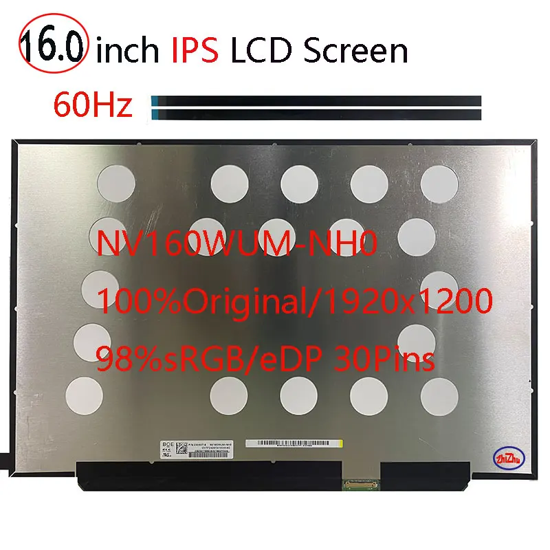 16 "zoll IPS Laptop LCD Bildschirm NV160WUM NH0 Für Huawei Matebook D16 2020 RLEF-16 Display Matrix Panel 1920x1200 eDP 30 Pins