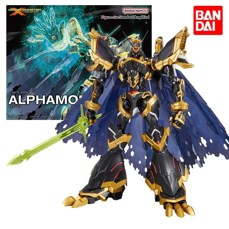 

Bandai Original Figure-rise Standard Amplified Digimon Adventure ALPHAMON Anime Action Figure Assembly Model Kit Robot Toy Gift