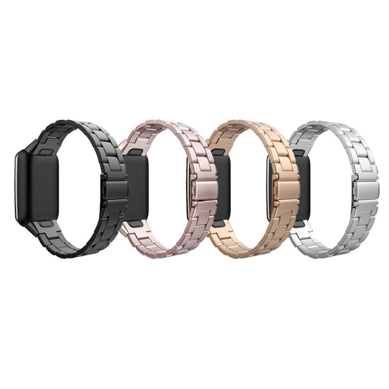 Metal watch Strap For Mi Band 7 Pro 304 Stainless Steel Three-Bead Smartwatch accessories For Xiaomi bracelet 7 Pro Watchbands