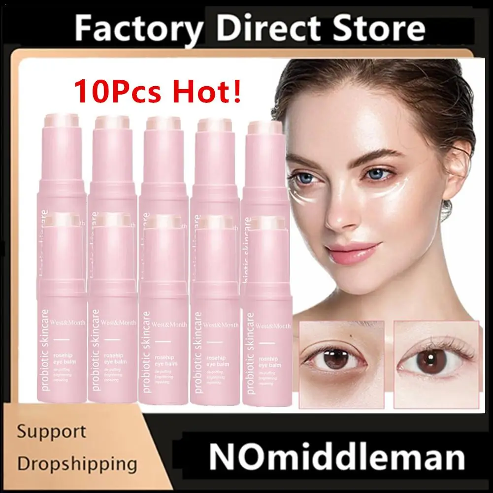 

10Pcs Hyaluronic Acid Eye Cream Stick Moisturizing Anti-aging Firming Eye Eye Dark Firming Circles Moisturizing Remove Bags