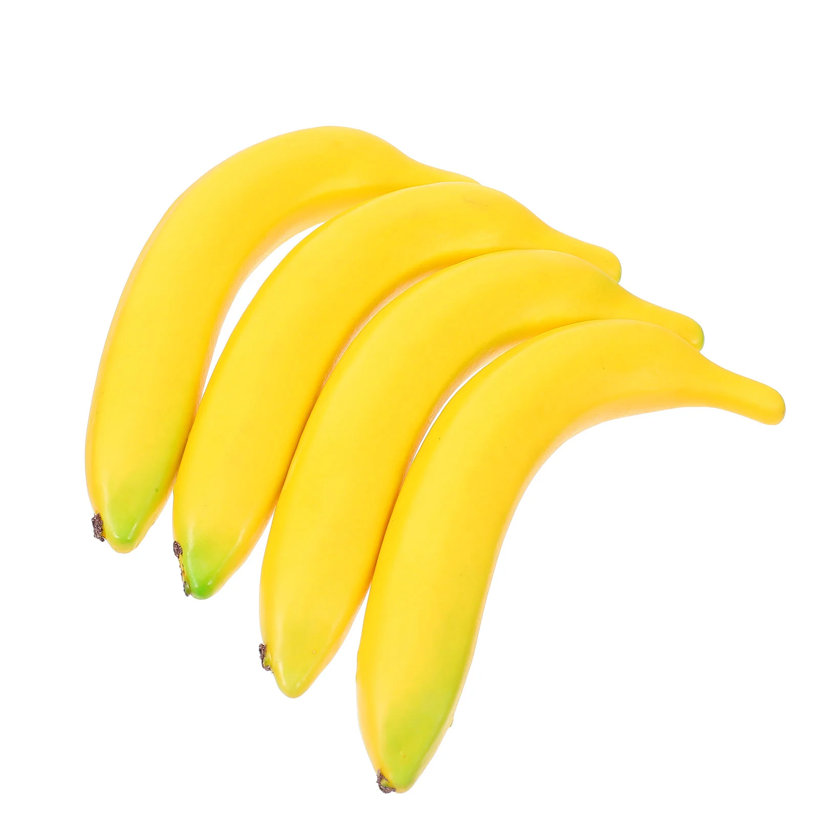 

4 Pcs Simulation Banana Model Scene Adornment Home Decor Props Fake Fruits High Density Foam Vivid Creative Figurines