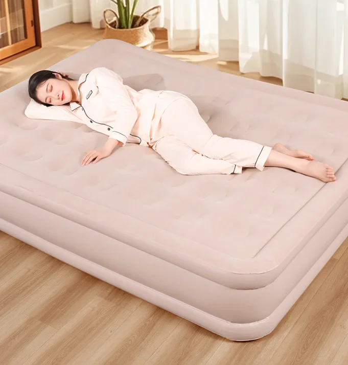 Portable Moisture Resistant Inflatable Mattress High Load-bearing Capacity Breathable Air Mattresses Convenient Camping Supplies