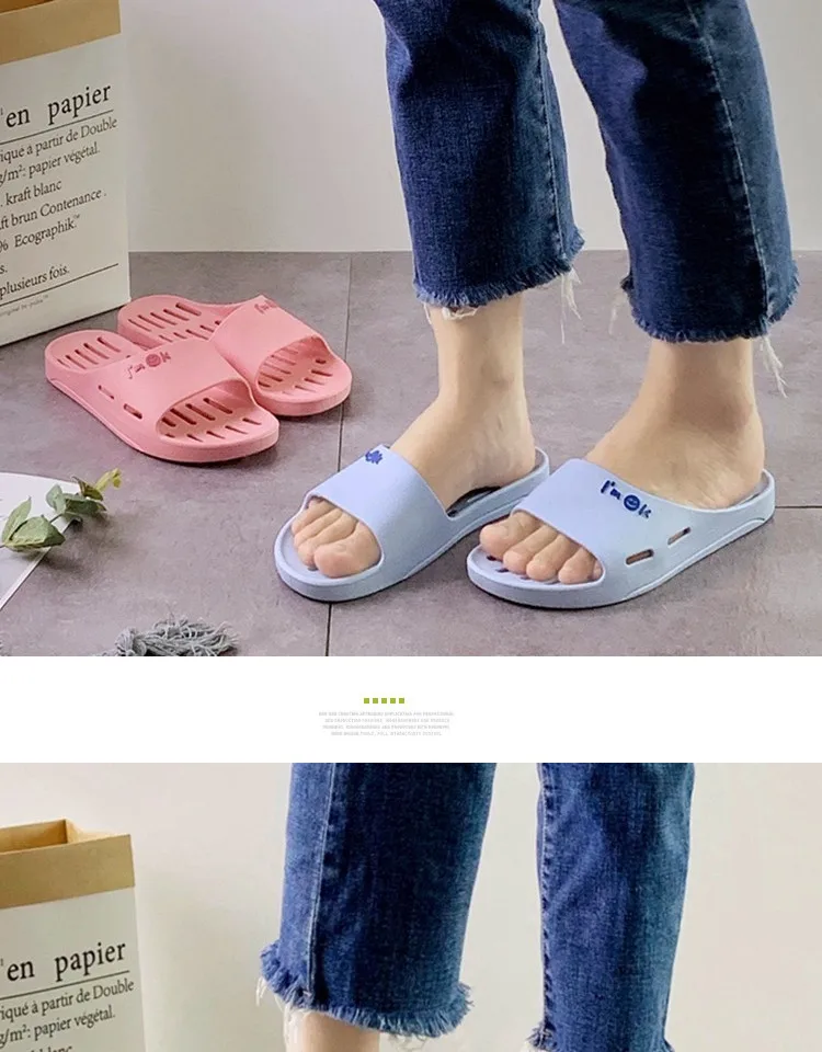 Pantuflas de Baño de Verano Estilo Japonés para Parejas, Antideslizantes, para Hombre y Mujer, Pantuflas Frescas para Interio...