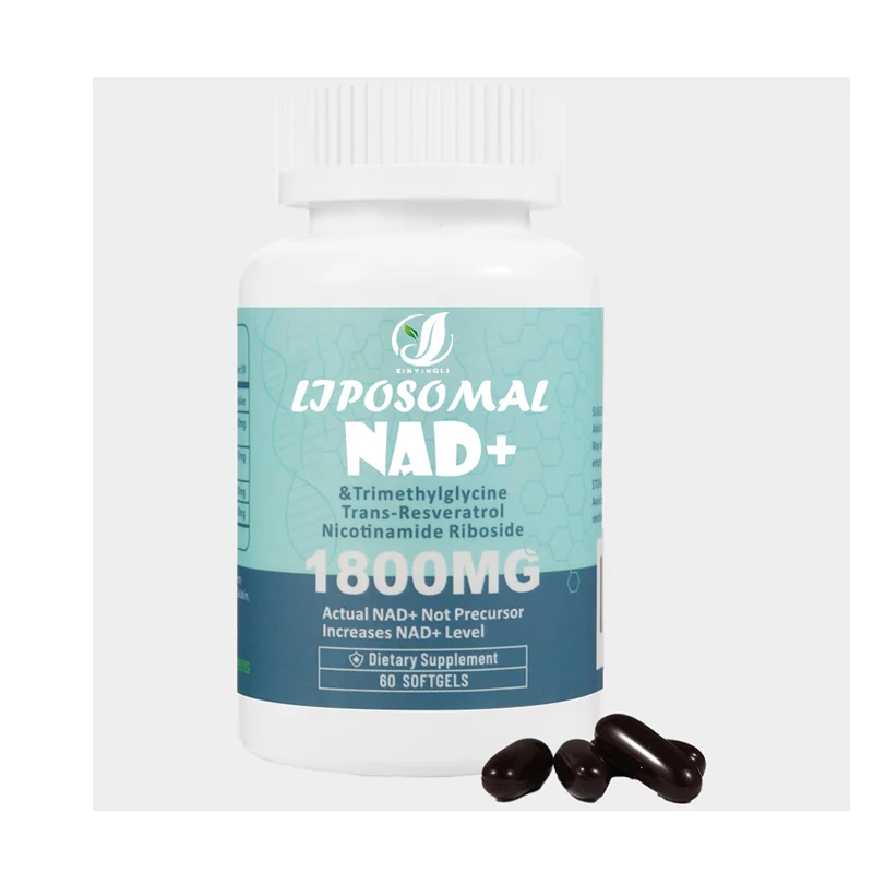 Liposomal NAD+supplement 1800mg Containing Nicotinamide Nucleoside, Trans Resveratrol, Anti-aging, Cellular Energy