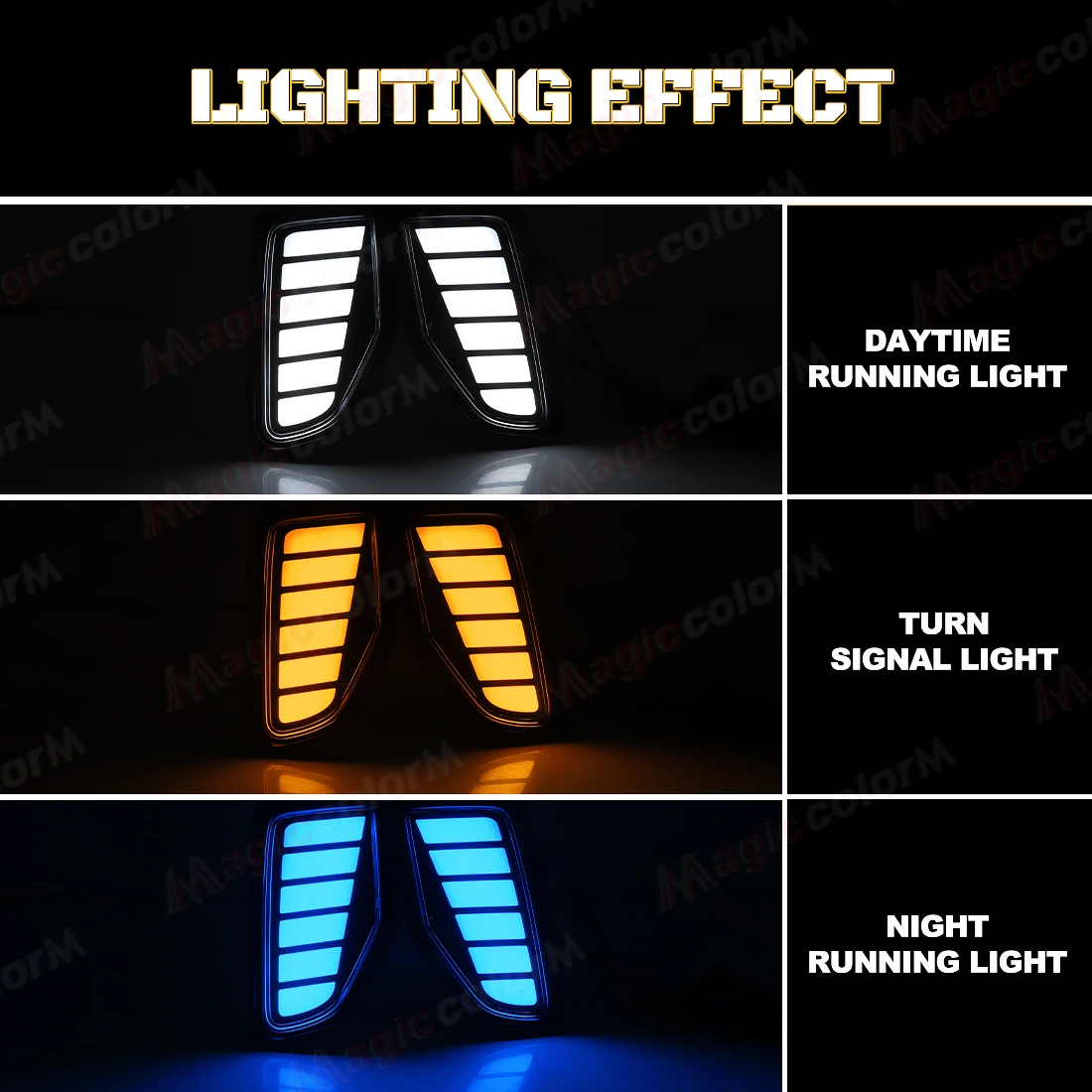 DRL For Toyota Corolla Cross 2024 2025 LED Daytime Running Lights Turn Signal Fog Lamps Front Bumper Headlights Auto Daylights