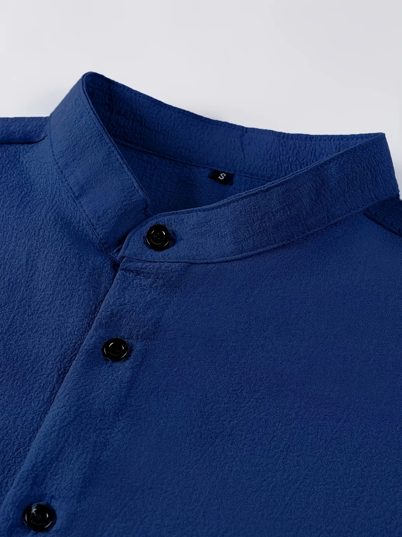 Comfortabel herenshirt met korte mouwen in effen kleur voor lente, zomer en herfst, geschikt voor vakanties en informele uitstapjes, 100%