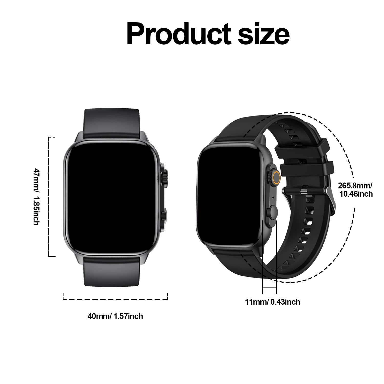 ساعة ذكية رياضية جديدة 2025 - قم بإجراء رسالة الاتصال، ومتتبع النشاط عداد الخطى والسعرات الحرارية