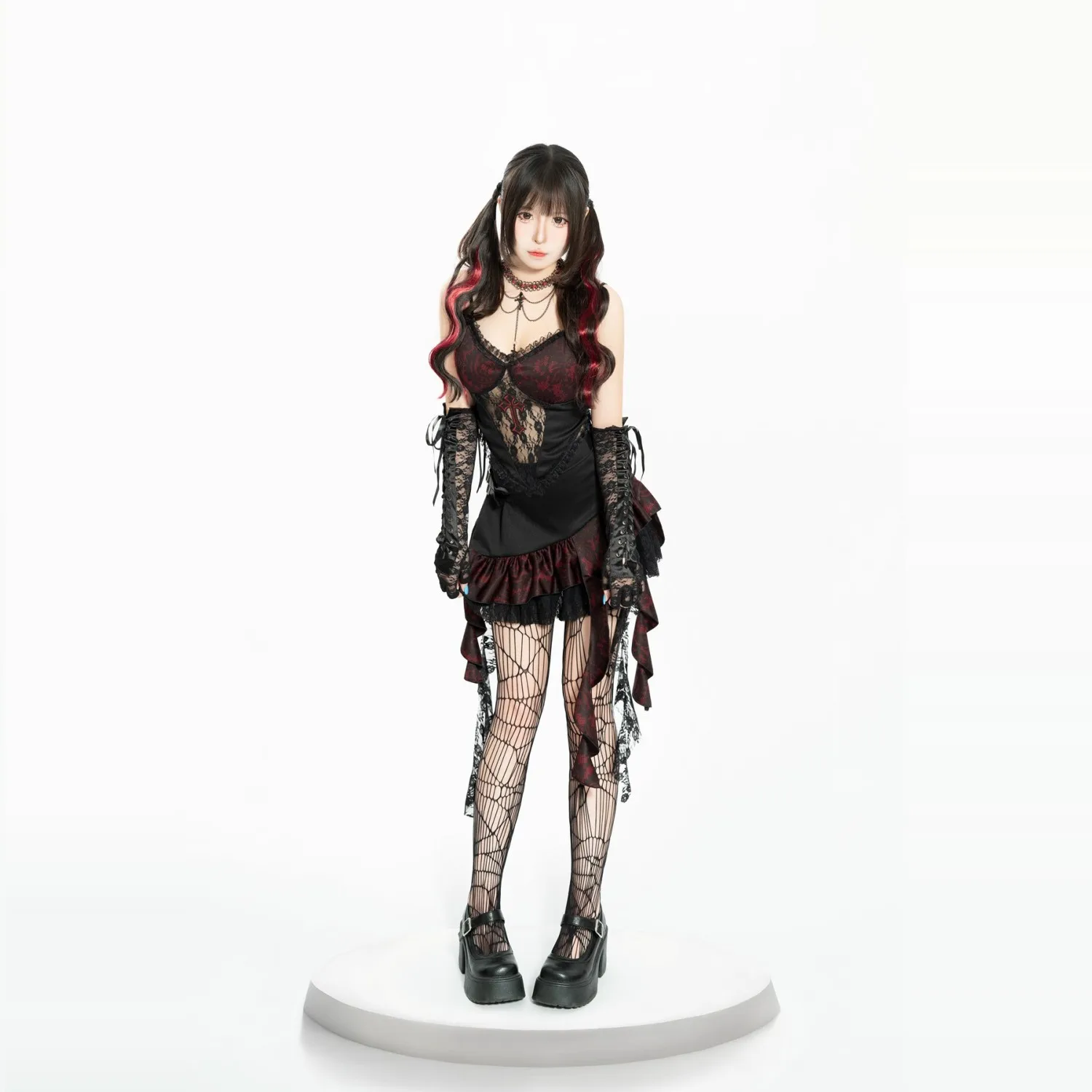 زي تنكري للهالوين بتصميم ملكة الظلام مصاصي الدماء الشيطانية، زي مثير بأسلوب قوطي، طقم تنورة، ملابس نسائية متخصصة، زي مسرحي