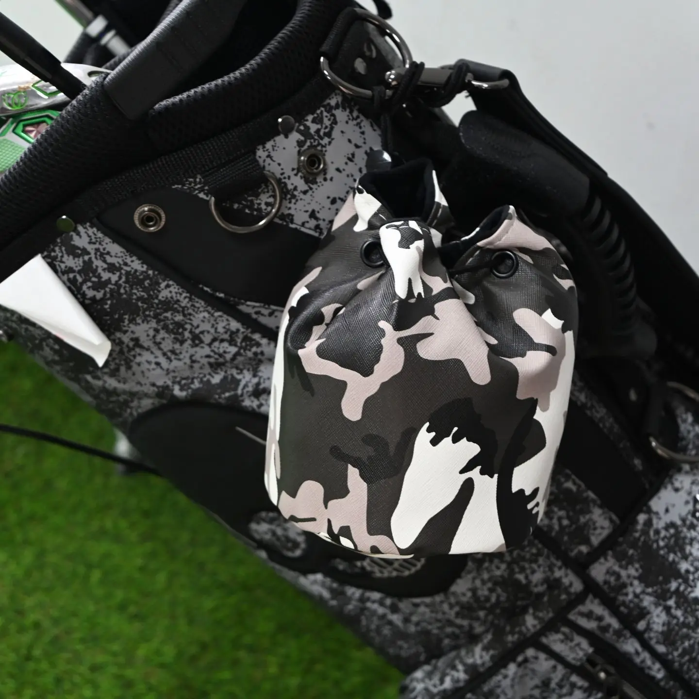1pc Golf Tee Bag Pouch Camouflage Pouch With Drawstrings Golf Accessories Gift For Golf Fans Man Woman
