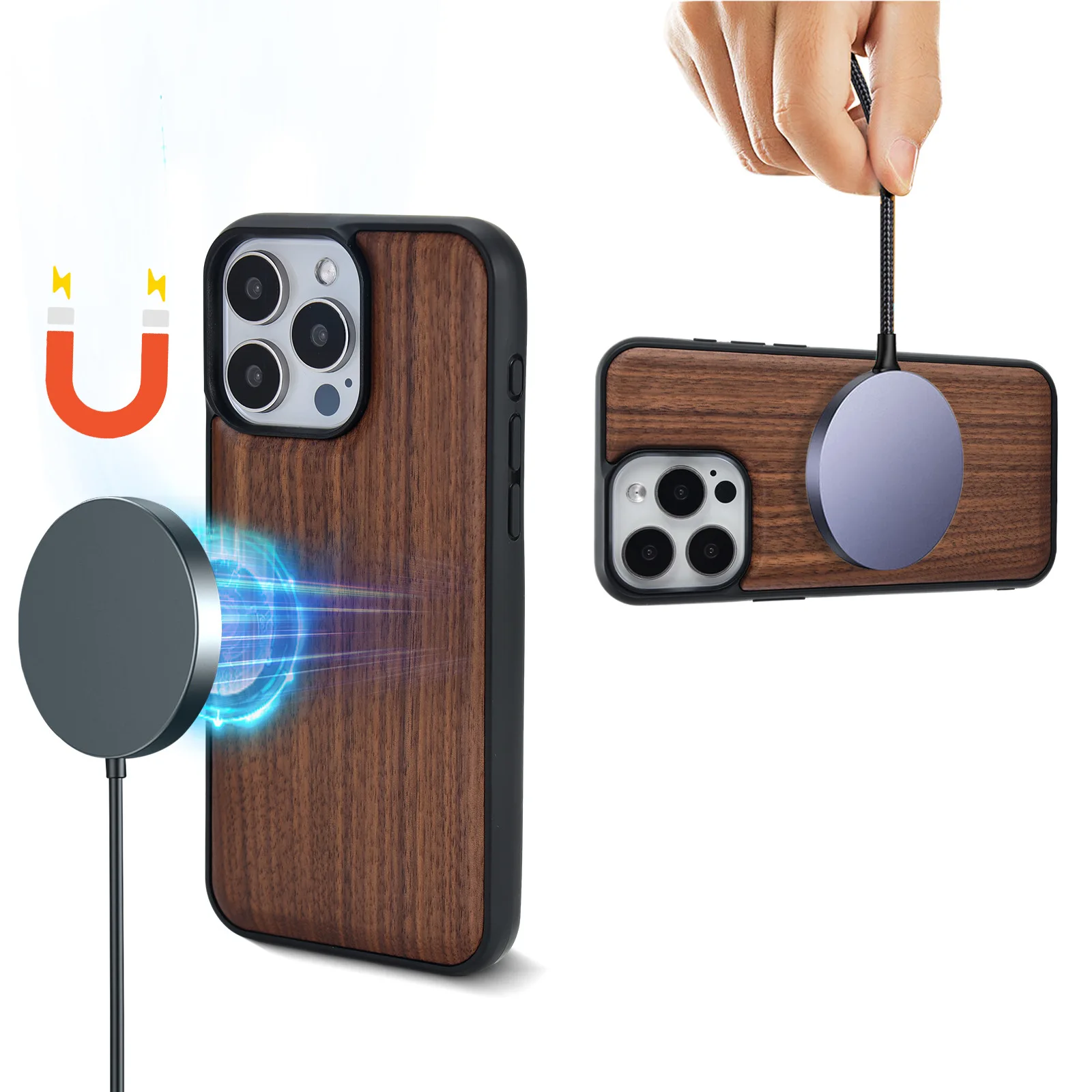 Magnetic Wood Case … - image