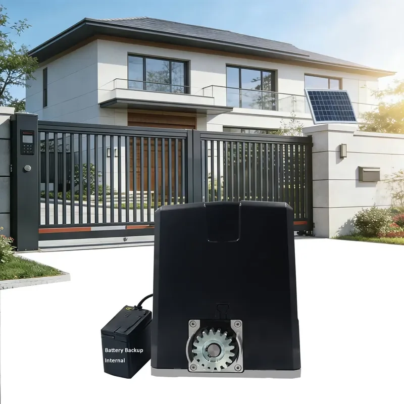24V Brushless DC Motor for Sliding Door Opener Adjustable Speed Automatic Drive System with Spare Battery Solar Compatible