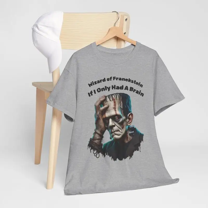 Funny Wizard of Frankenstein T shirt Humor Weird Face ArT If