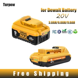 Do Dewalt 20V 9000mAh akumulator do Dewalt DCB200 21700 akumulator litowo-jonowy do Dewalt DCB200 DCB115 DCB101