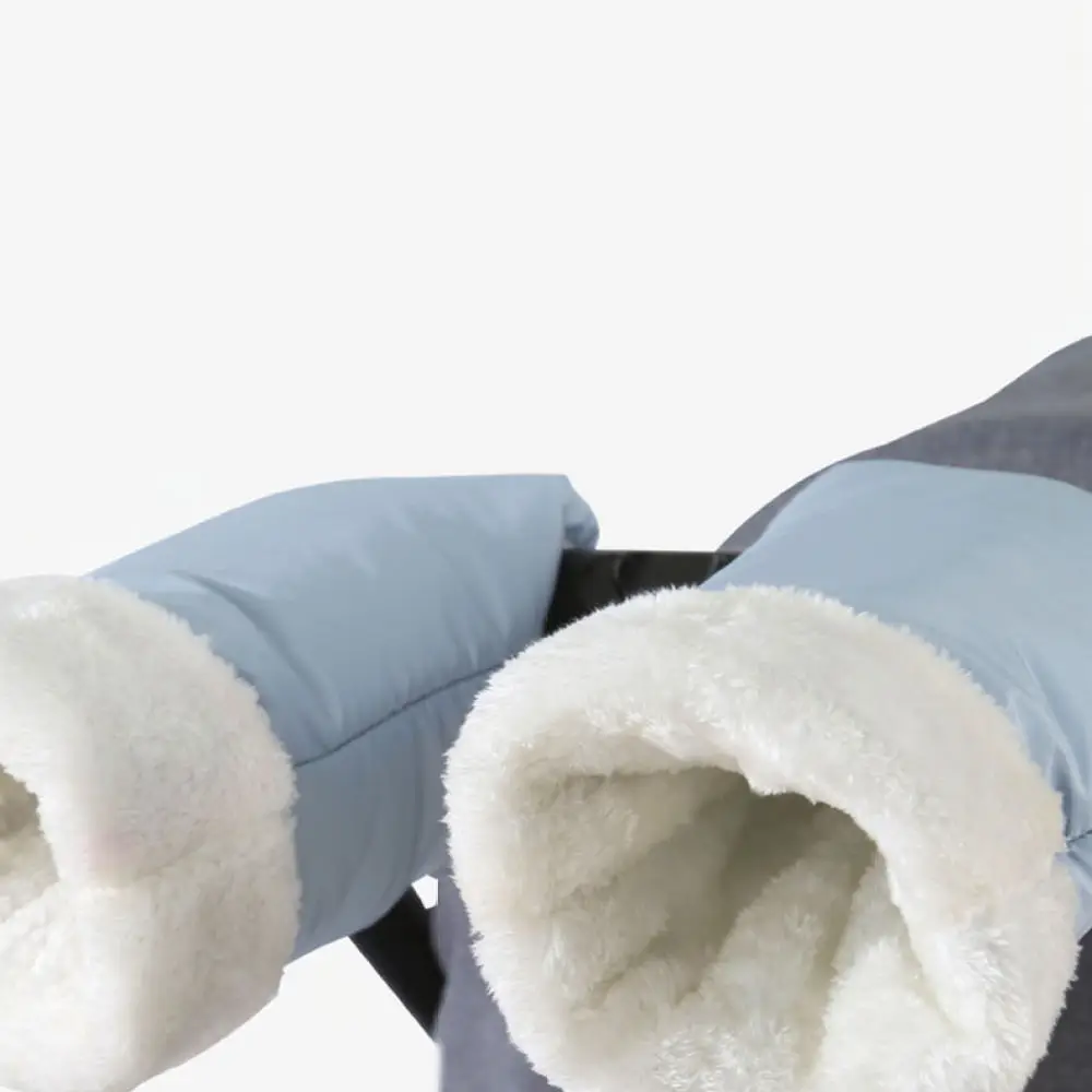 Stroller Hand Muff Winter Warm Waterproof Windproof Thick Fleece Lining Gloves Universal Baby Pram Pushchair Handlebar Mitts