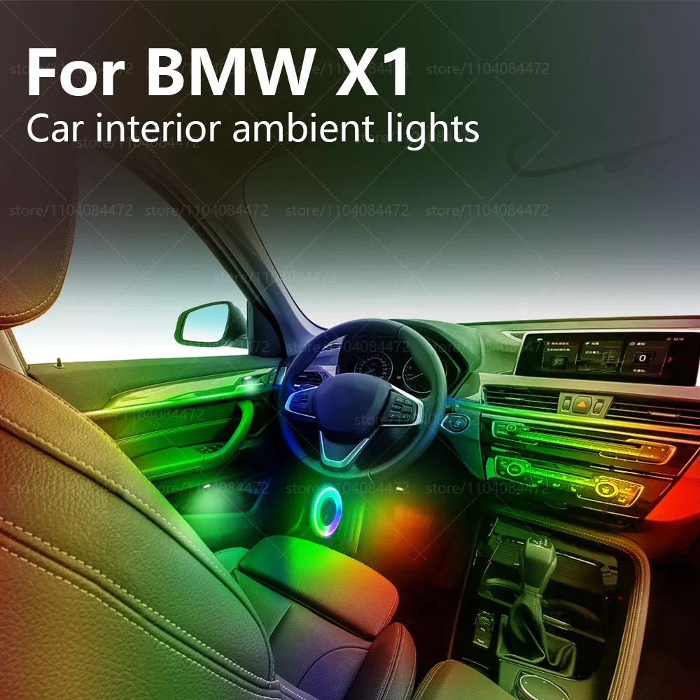 

For BMW X1 F48/U11 22in1 RGB Car Interior Acrylic Car Ambient Lights RGB Hidden Acrylic Strip Decoration Atmosphere Accessories