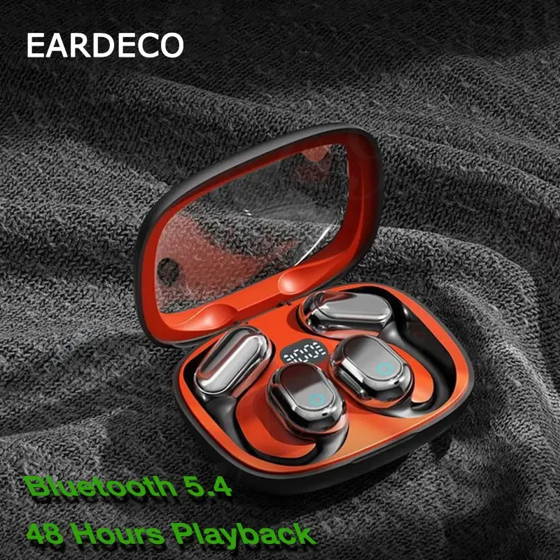 

EARDECO Earhook Bluetooth Headphones Bass V5.4 Wireless Headphones Earphones TWS Stereo Wireless Earphone Headsets with Dual Mic