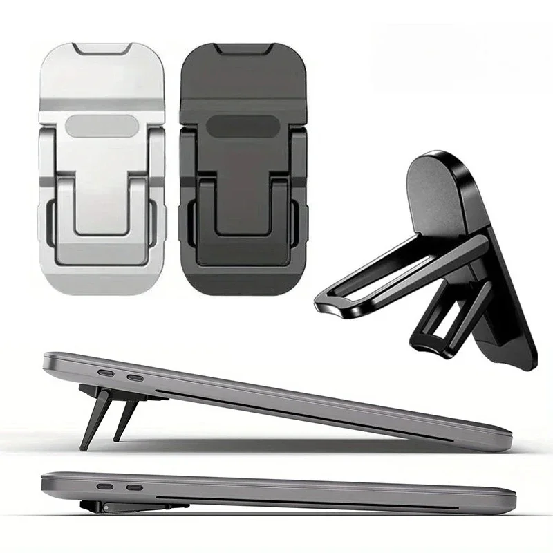 Ultra Slim Self Adhesive Keyboard Riser Pair Delivering Invisible Laptop Stand Lift Improved Heat Dissipation for Computer Use