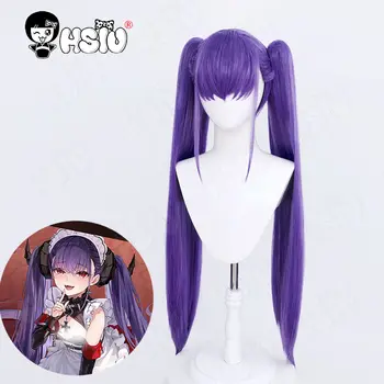 舒伯特角色扮演假髮纖維合成假髮遊戲碧藍航線角色扮演“HSIU”紫色混色雙馬尾長假髮+假髮帽 8 最佳銷售 碧藍航線cosplay - №1