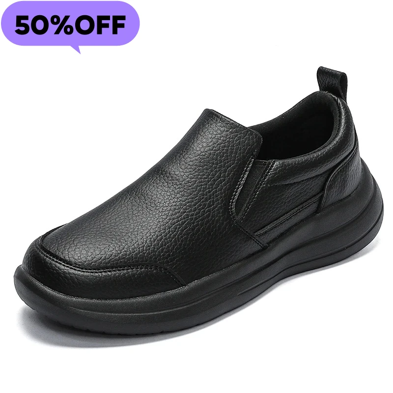 

Мужские повседневные туфли 2026: Модные, с мягкой подошвой, противоскользящие, маслостойкие, водонепроницаемые, для работы на кухне, большие размеры