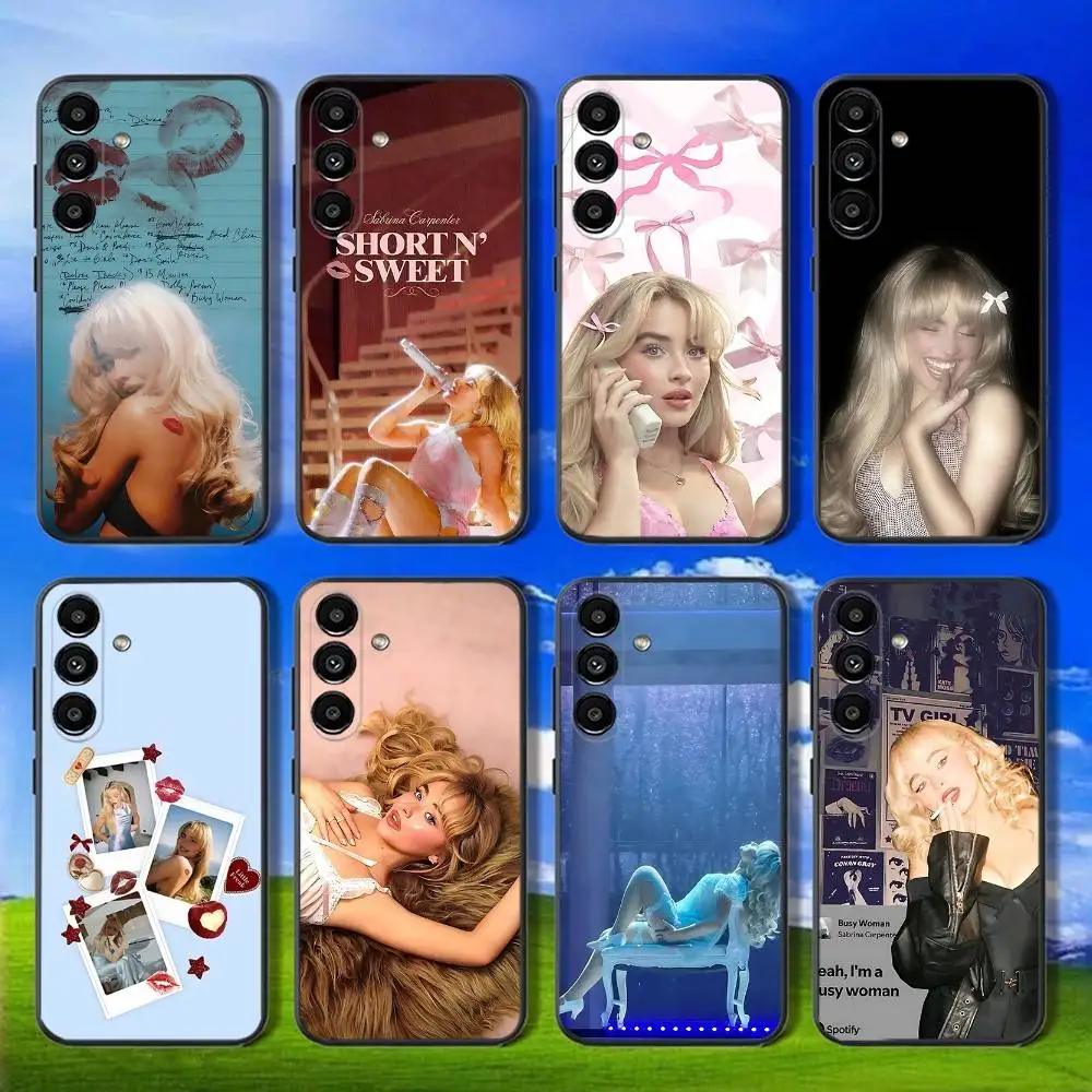 

Sabrina Carpenter Short n Sweet Phone Case For Samsung Galaxy A13,A21s,A22,A31,A32,A52,A53,A71,A80,Soft Black Shell