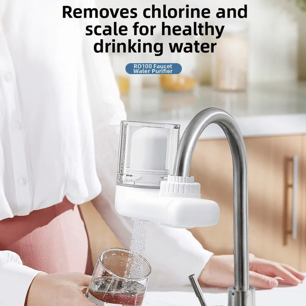 Five Layer Faucet Water Filter Purifier-Washable Cartridge No Electricity Hot Cold Water Kitchen Tap Purification System
