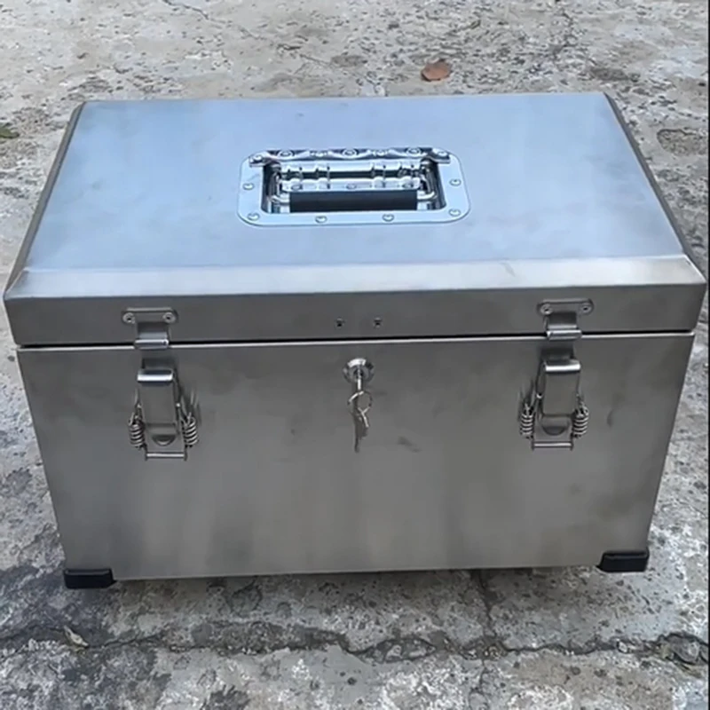 Large Tool Case Stainless Steel Organizer Suitcase Multifunctional Folding Toolbox Electrician Complete Waterproof Hard Case
