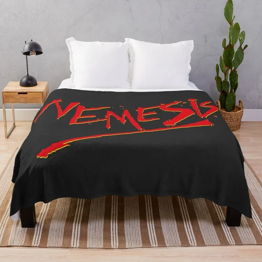 Nemesis Logo Throw Blanket Picnic Beautifuls Winter beds Blankets