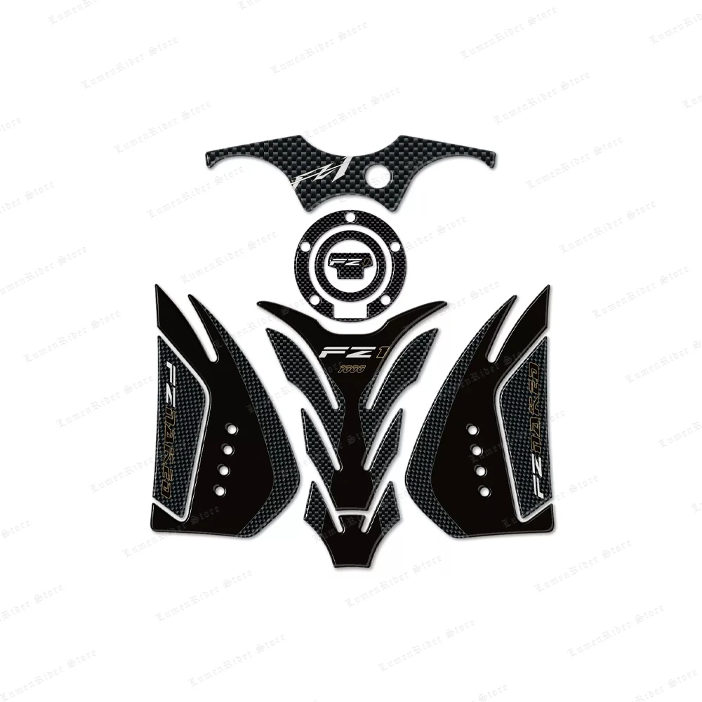 

Motorcycle Fuel Tank Sticker Oil Gas Cap Cover Protector Decals Kit 3D Resin sticker kit For YAMAHA FZ1 F Z1