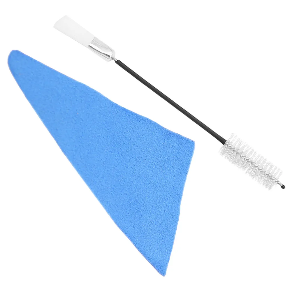 

2 Pcs Sax Cleaning Kit Alto Saxophone Swab Band Instruments Cloths Tuner Care Cork Mouthpiece End Cap Plug
