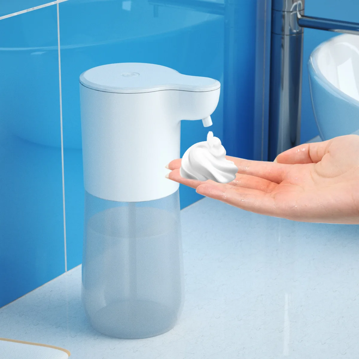 Automatic Soap Dispenser Soap Foam Dispenser Smart Sensor Soap Dispenser Contactless USB Charging 350ml Hand Sanitizer Machine