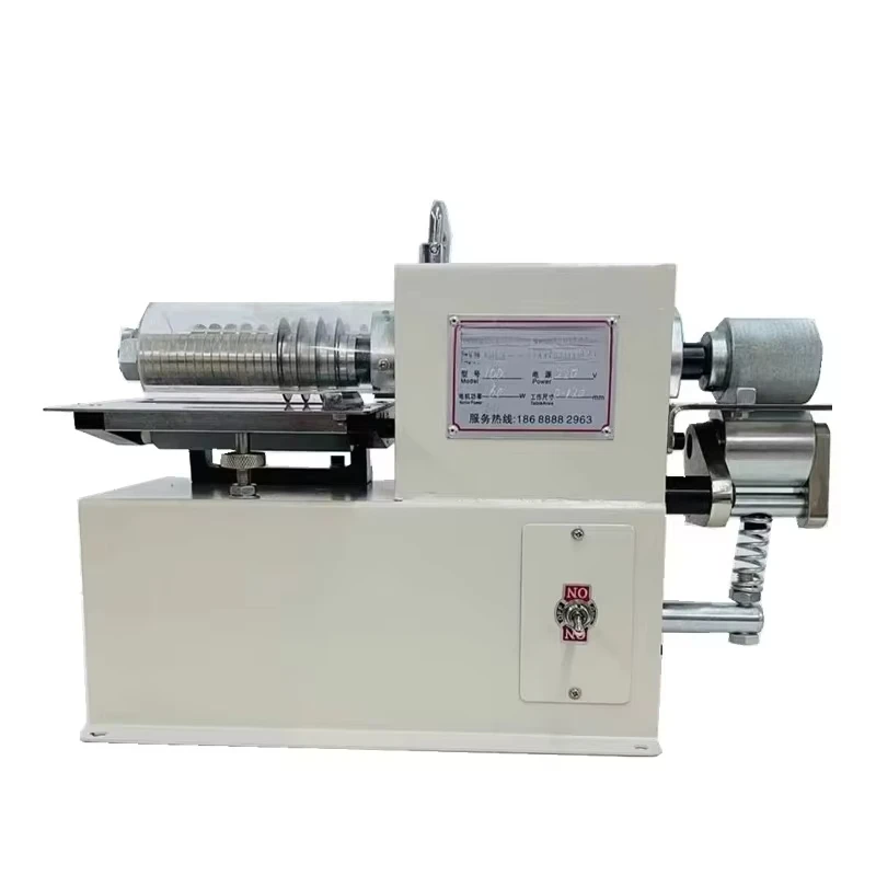 Electric Leather Belt Cutting Machine High Quality Small Leather Slitting Machine Belt Strap Cutting Machine