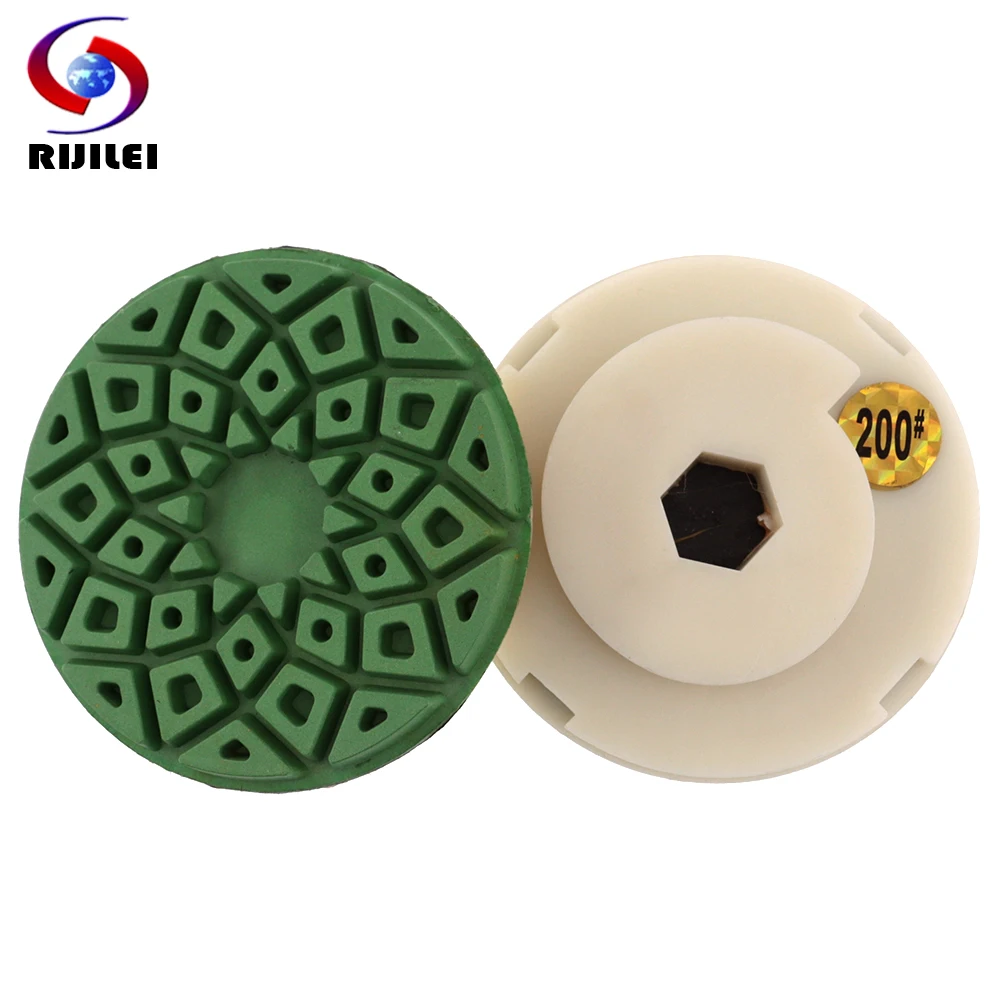 

4 Inch Snail Lock Edge Polishing Pad 100 mm Edge Grinding Wheel Granite Marble Stone Concrete Abrasive Disc Polish Wheel