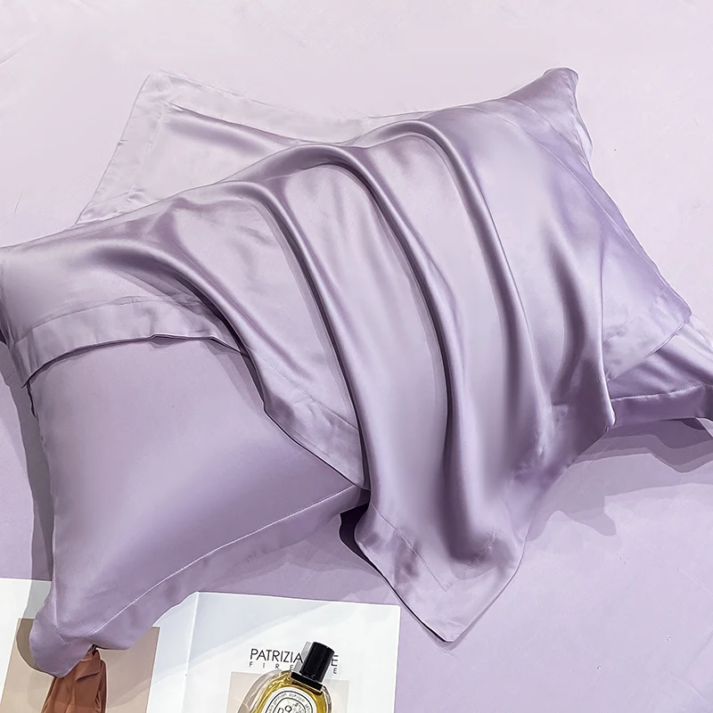 Hot Sell Breathable Lyocell Silk Pillowcase Envelope Pillowcase Silk Satin Hair Bedding Hotel Luxury Free Shipping 1PC &2PCS